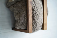 Wood Blanket or Towel Wall Rack