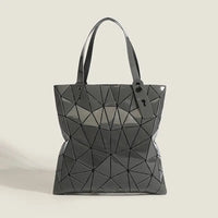 Luminous Bao Reflective Geometric Quilted Shoulder Bags/Totes (Multi Colors)