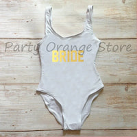 Bachelor Party Sexy One Piece Swimsuit BRIDE & SQUAD