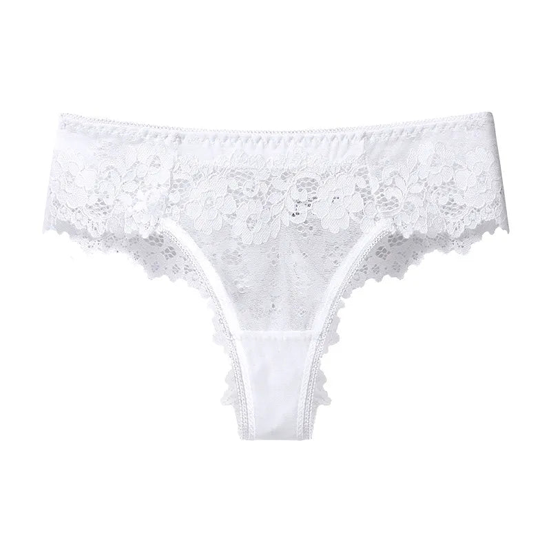 Lace Low Waist Briefs Panty Underwear Lingerie