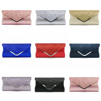 Glitter & Shimmer Envelope Evening Clutch Handbag