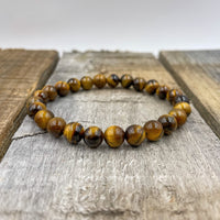 Tiger Eye Gemstone Beaded Bracelet