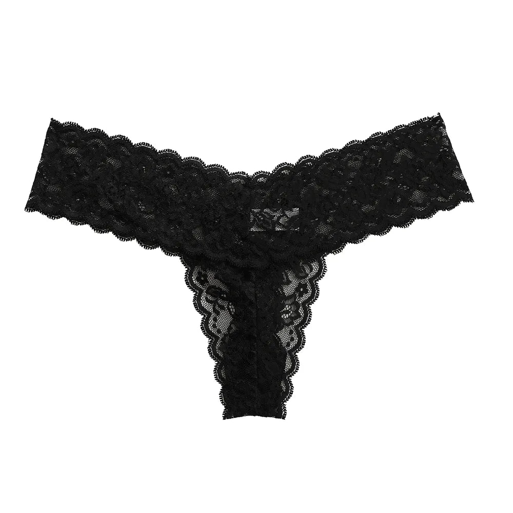 Lace Low Waist Briefs Panty Underwear Lingerie