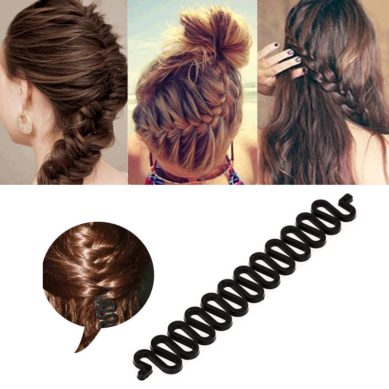 Magic Hair Styling Accessories - DIY Hair Braiding Braider, Twist, Bun Tools