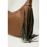 Gio Cellini - Women Bag/Purse - BROWN w/ FRINGE