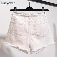 Tassel High Waist & Wide Leg Denim Shorts (Multiple Colors) S - 5XL