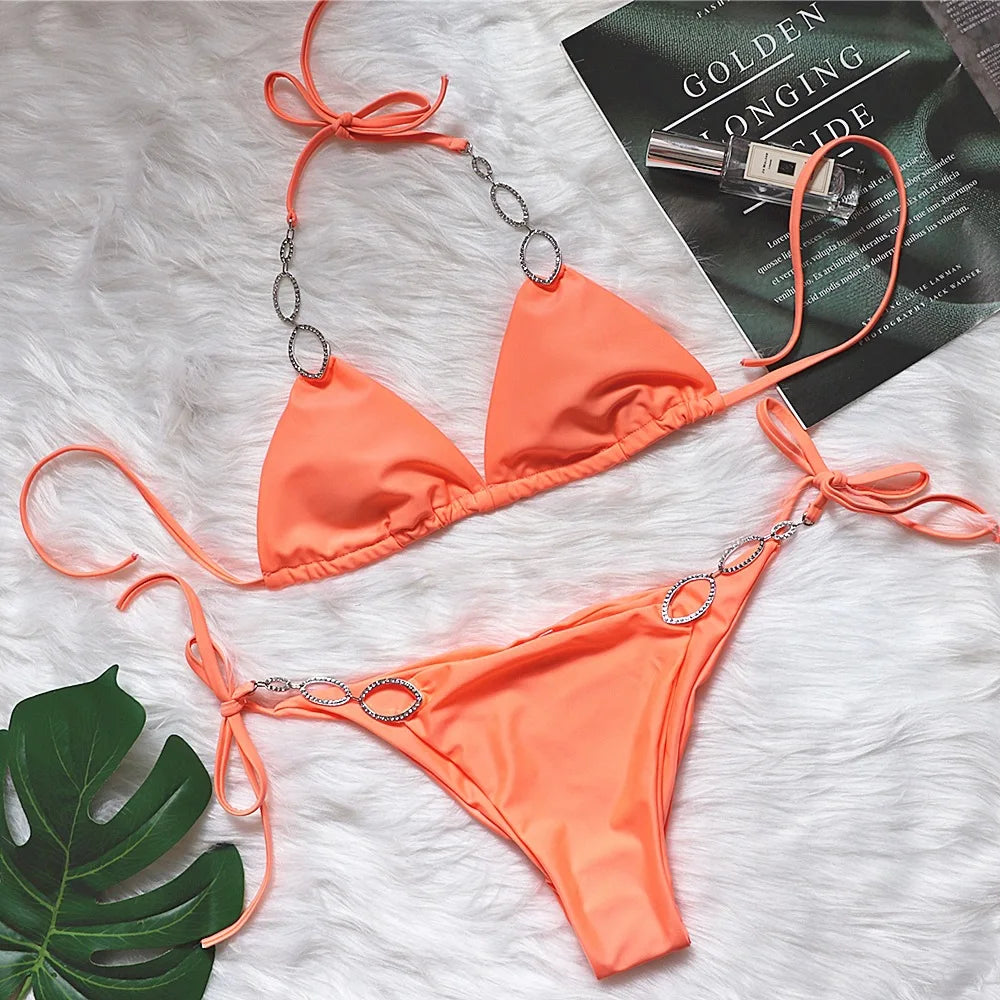 Diamond Two Pieces Bikini Set