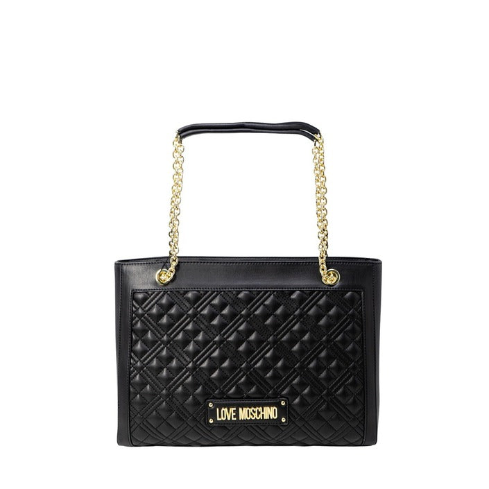 STUNNING Love Moschino - BLACK & GOLD CHAIN Women's Bag