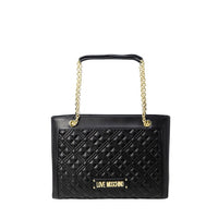 STUNNING Love Moschino - BLACK & GOLD CHAIN Women's Bag