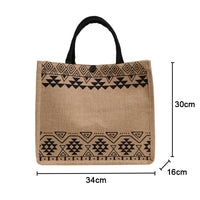 Summer Beach Large Capacity Tassel Shoulder Linen Totes