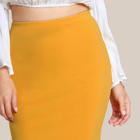 Mango Split Ruffle Pencil Skirt