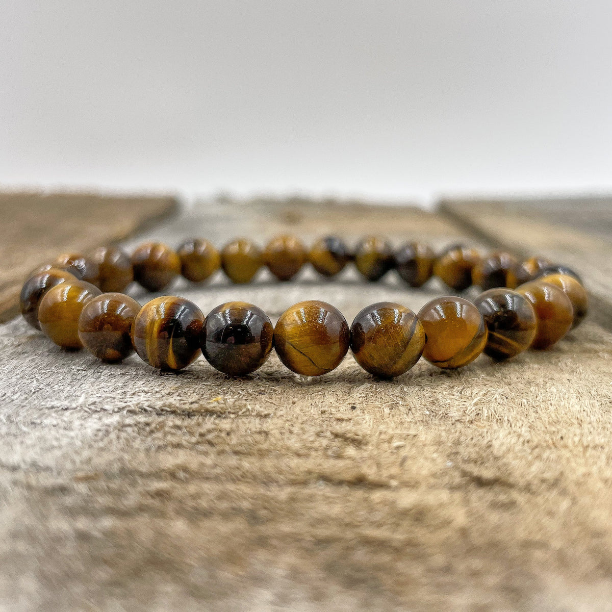 Tiger Eye Gemstone Beaded Bracelet