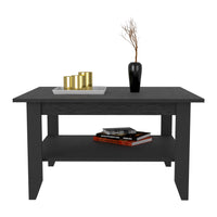 Coffee Table San Jose, One Shelf - Black