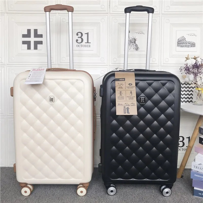 UK Fashion Brand Travel Luggage Ins Luxury Spinner Carry on Trolley Suitcase New Style Travel Trolley Case 20/24/28 Inch