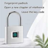 Zinc Alloy Luggage Keyless Electronic Fingerprint Smart Padlock