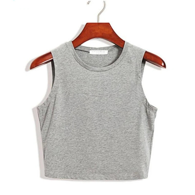 Fitness Skinny Cotton Tank Top Women