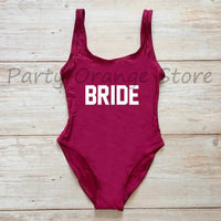 Bachelor Party Sexy One Piece Swimsuit BRIDE & SQUAD