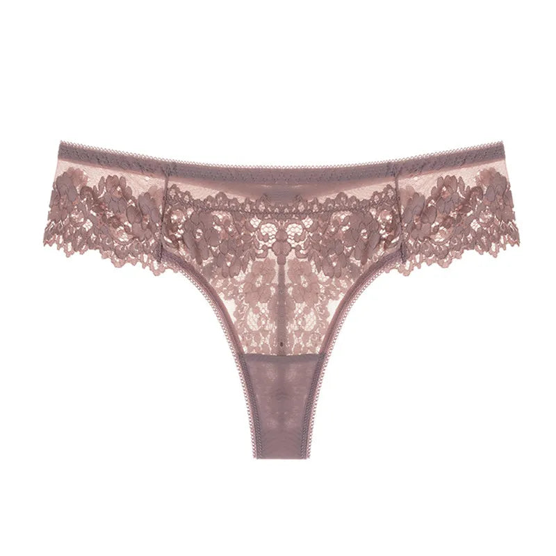 Lace Low Waist Briefs Panty Underwear Lingerie