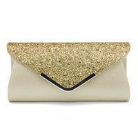 Glitter & Shimmer Envelope Evening Clutch Handbag