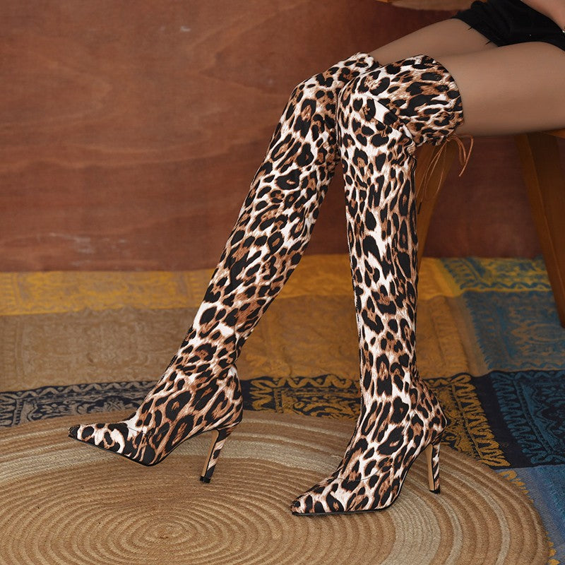 Over-The-Knee Thin Low Heel Boots