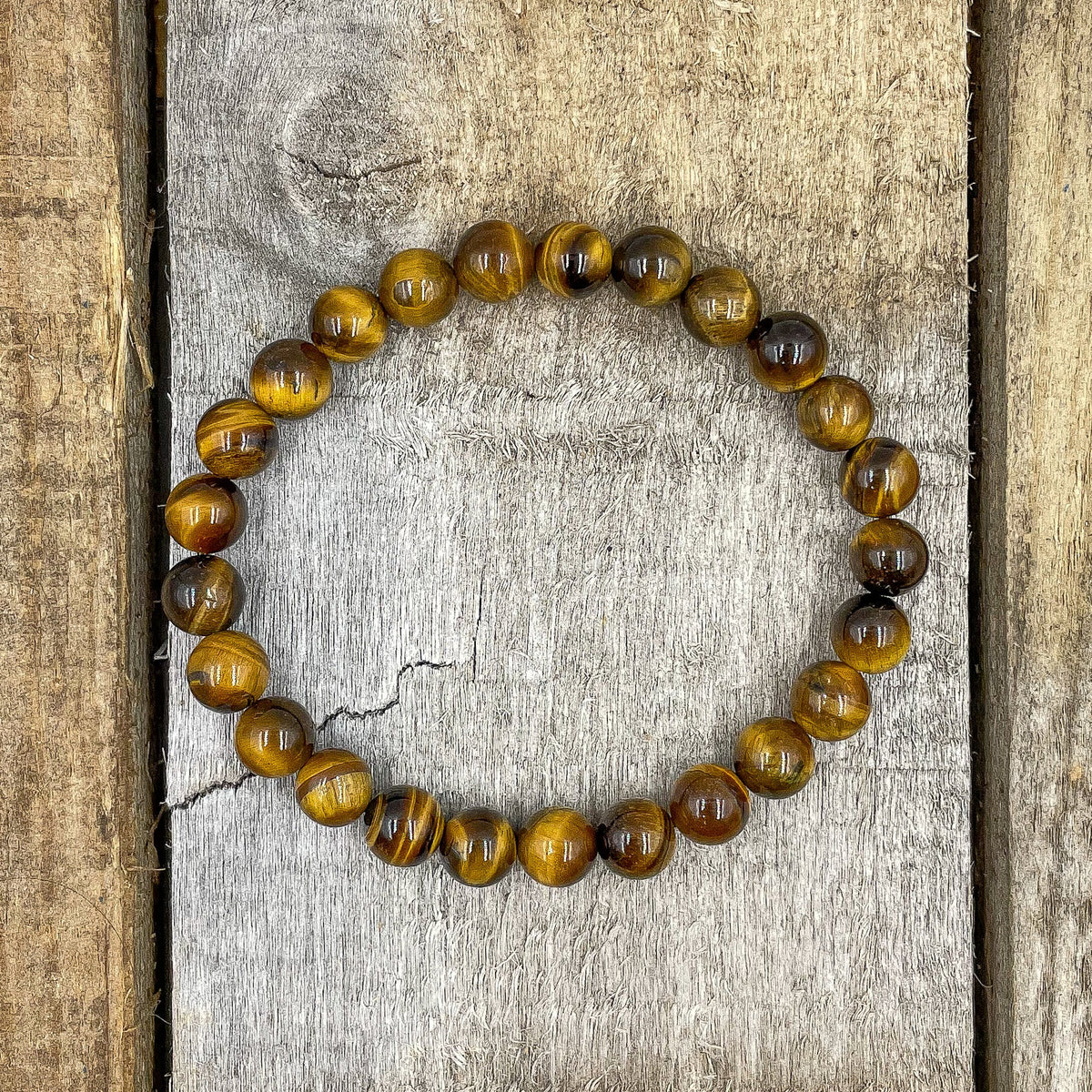 Tiger Eye Gemstone Beaded Bracelet