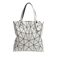 Luminous Bao Reflective Geometric Quilted Shoulder Bags/Totes (Multi Colors)