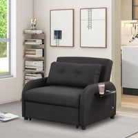 Pull Out Sofa Sleeper 3 in 1 With 2 Wing Table and USB Charge