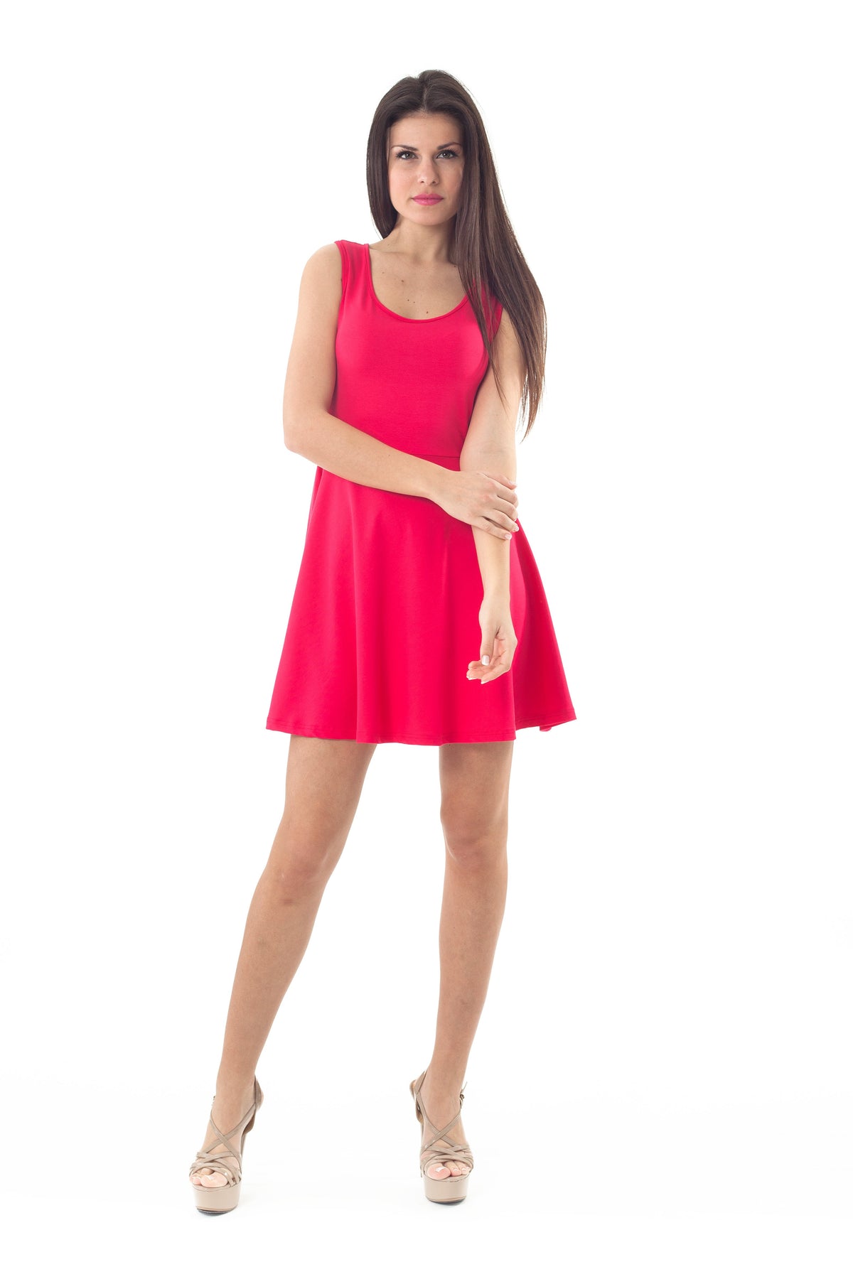 Bow Detail Dress Red