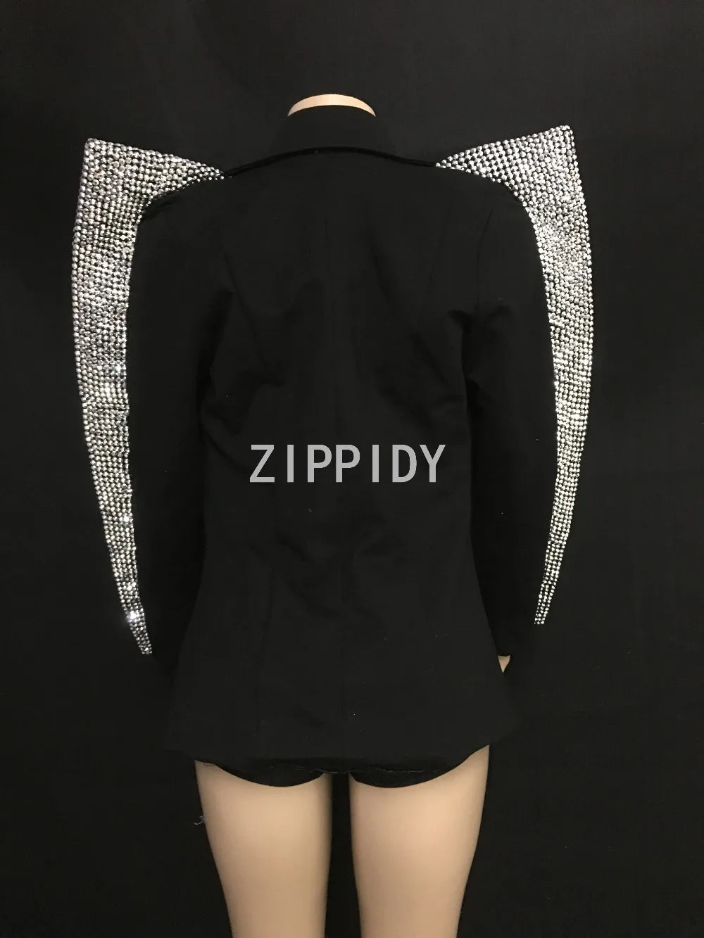 The Diva - Rhinestone Studded Shorts, Top and Jacket