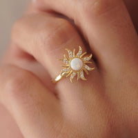 Retro Opal Sun Pendant, Bracelet or Ring