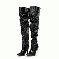 Over-The-Knee Stretch High Heel Thigh-High Boots