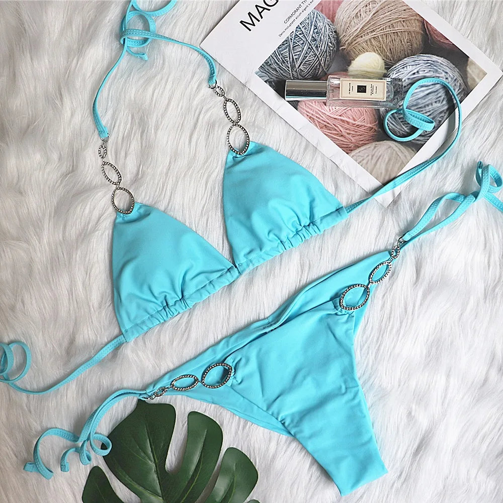 Diamond Two Pieces Bikini Set