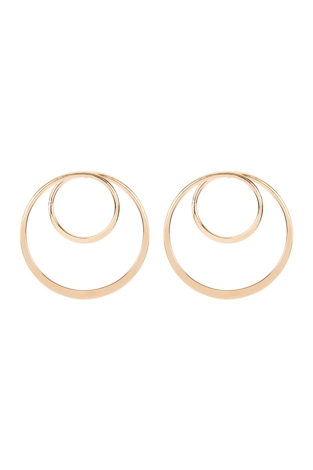 Double Hoop Post Earrings