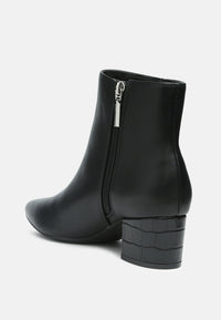 Thalia - Pointed Toe Ankle Boots