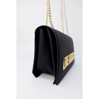 Love Moschino - Double Gold Chain Strap Women's Bag/Purse - BLACK