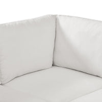 Sectional Modular Sofa With 2 Tossing Cushions and Solid Frame for Living Room