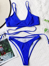 Wrap Around Two-Pieces Bikini Set (Multiple Colors)