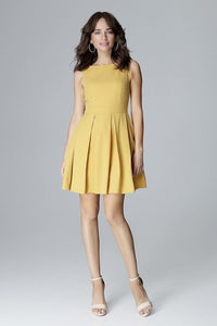 Sunshine Yellow Cocktail Dress By Lenitif