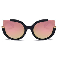 LENOX | Women Cut Out Round Cat Eye Fashion Style Vogue Sunglasses