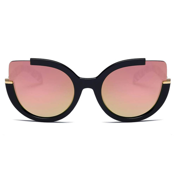 LENOX | Women Cut Out Round Cat Eye Fashion Style Vogue Sunglasses