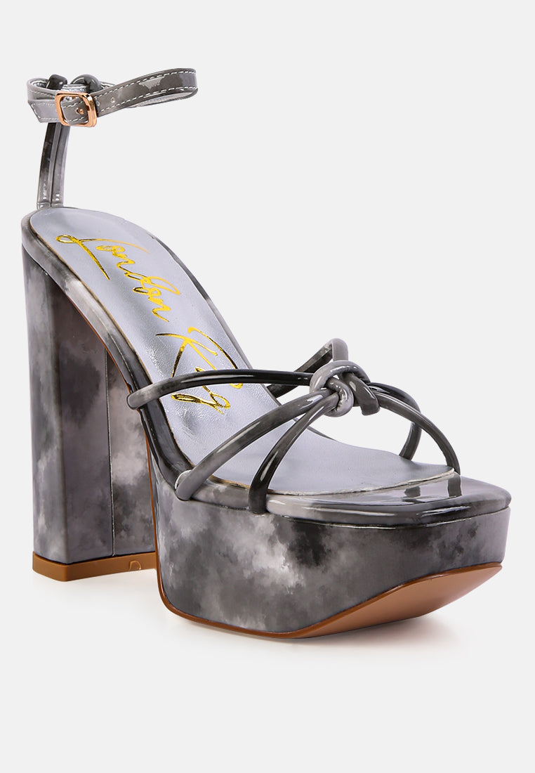 Prisma Tie-Dye High Platform Heeled Sandals