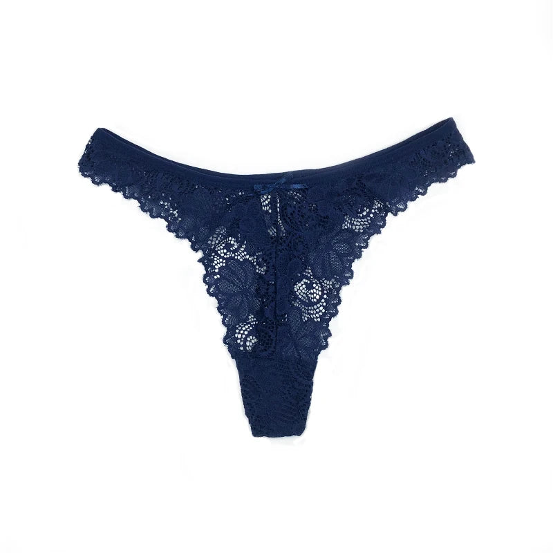 Delicate Lace Low Waist Panties Thong Lingerie