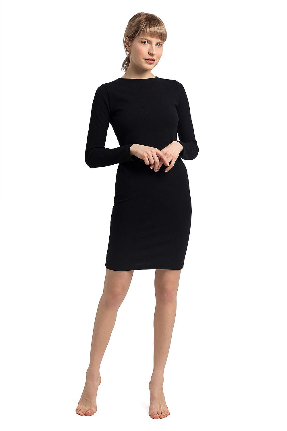 LaLupa Black Long Sleeve Dress