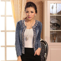 Denim Vintage Diamond Jean Jacket