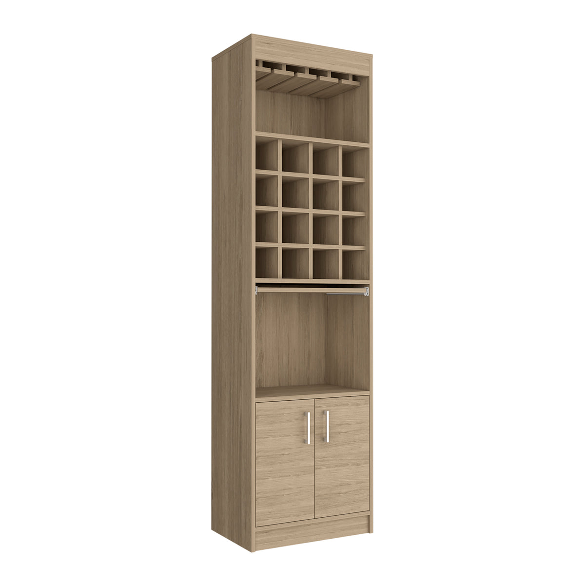 Bar Cabinet Atanasio, Living Room, Light Pine