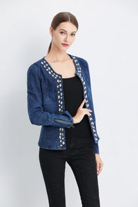 Denim Vintage Diamond Jean Jacket