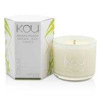 IKOU - Luxury Aromacology Natural Wax Candle Glass - Calm (Lemongrass & Lime)