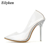 Transparent Pumps Pointed Toe Clear PVC Stilettos