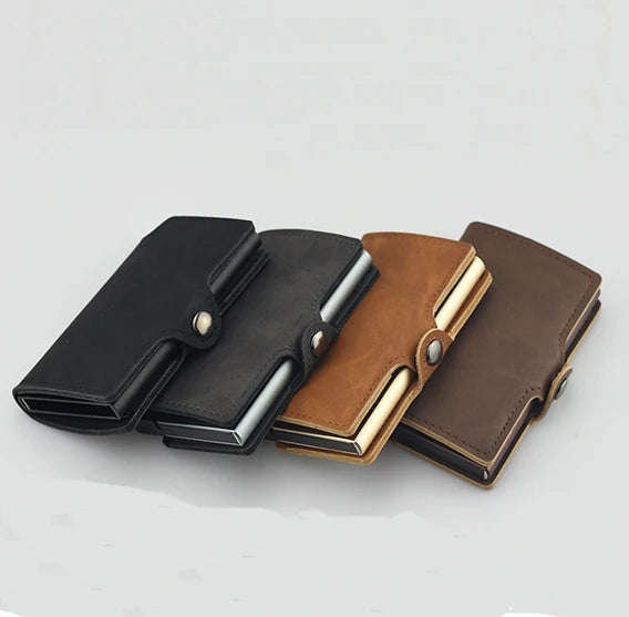 RFID Business Credit Card Holder Wallet & Coin Purse