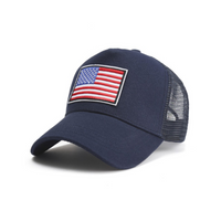 American Flag Trucker Hat With Adjustable Strap (multiple color options)